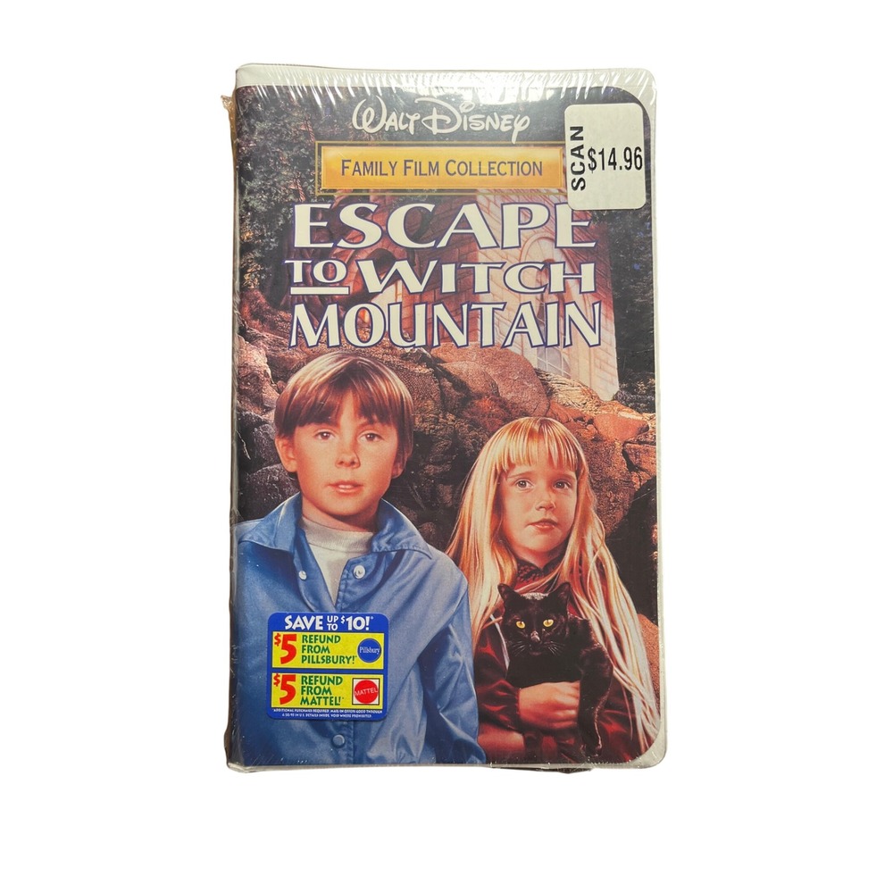 Disney Escape to Witch Mountain VHS Factory Sealed Walt Disney Family Film 4119